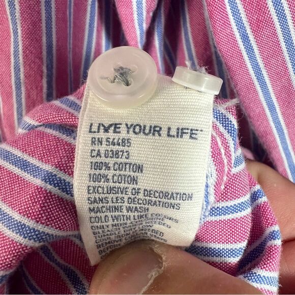 Mens American Eagle Outfitters Salmon Long Sleeve Button Down Shirt 0635 - Picture 6 of 10